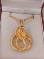 MEN'S GOLD PLATED "COBRA" PENDANT