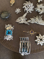 Topaz Bracelet Broach set
