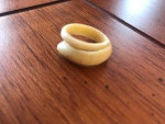 Bone Ring, Size 6 1/2