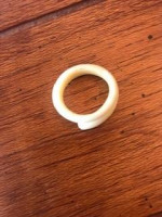 Bone Ring, Size 6 1/2