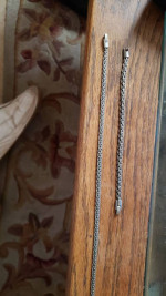 Matching sterling necklace and bracelet