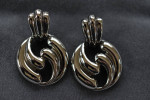 silver "door knocker" earrings