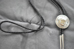 Native American Sterling Silver Bolo tie with Hallmark