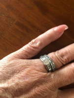 2 karat plantinum emerald cut wedding rings