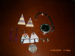 Various pierced earrings jewelry