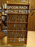 #292... souvenir spoon rack
