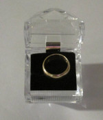 RING 14K GOLD MEN'S WEDDING BAND 9.6 GRAMS SIZE 9 NICE