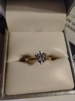 Diamond solitaire ring 0.70 CT certified