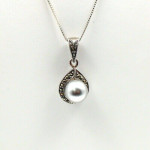Sterling Silver Pearl Necklace