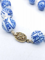 Hand Painted Old Chinese Porcelain Necklace