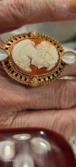 Amedeo Carnelian Cameo ring