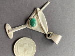 Sterling Silver Martini Pendant