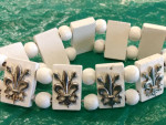 Fleur de Lis  Stretch Bracelet