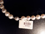 Pearl Necklace 18in, 8mm Silver White