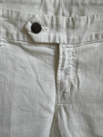 Designer White Denim Shorts. Women's