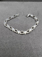 Cross Chain Stainless Steel Bracelet