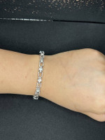 Cross Chain Stainless Steel Bracelet