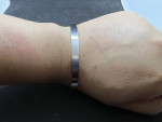 Cuff silver bangle