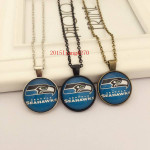 SEAHAWKS Glass Cabochon Pendant / Necklace (traditional logo)