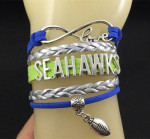 SEATTLE SEAHAWKS Infinity Charm Bracelet *** NEW*** 2 FOR $15
