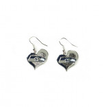 SEATTLE SEAHAWKS Swirl Heart Earring ***NEW