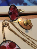 Hogan & Bolas MCM Enamel Pendant and Earings