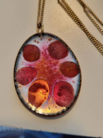 Hogan & Bolas MCM Enamel Pendant and Earings