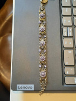 Designs by Nanine Bronze tone 7” bracelet
