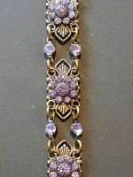 Designs by Nanine Bronze tone 7” bracelet