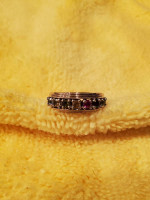 men's gold ring w gemstones
