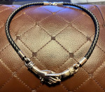 Sergio Bustamante Silver Holding Hands Necklace