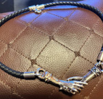 Sergio Bustamante Silver Holding Hands Necklace