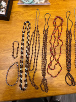 Native American Navajo Made Ghost Bead Necklaces And Bracelets
