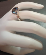 Natural Jet Black Diamond Ring