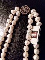 Twin Strand Pearl Necklace 8-9mm