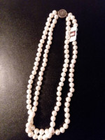 Twin Strand Pearl Necklace 8-9mm