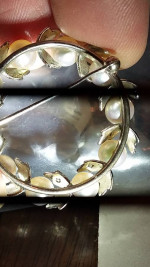 Mikimoto 10 Pearl Brooch,  Silver