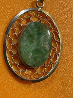 Jade Necklace and Earrings