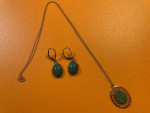 Jade Necklace and Earrings