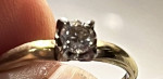Woman’s gold/white gold engagement ring