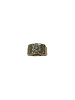 14K Yellow Gold Diamond Men's Ring- .94 CTW 9.1 Grams Size 9
