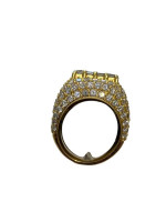 18K Yellow Gold Ring Lab Grown Diamonds - 2.52 CTW / 23.3g / Size 7.5