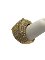 18K Yellow Gold Ring Lab Grown Diamonds - 2.52 CTW / 23.3g / Size 7.5