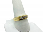 14K Yellow Gold 5 Diamond Row Ring - 0.05TCW - Size 10 - 5.5g