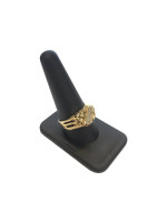 14K Yellow Gold and Diamond Man's Ring Size 11, 6.6 Grams