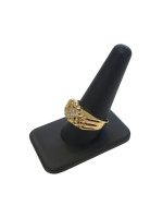 14K Yellow Gold and Diamond Man's Ring Size 11, 6.6 Grams