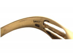 14K Yellow Gold and Diamond Man's Ring Size 11, 6.6 Grams