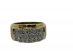 10K Yellow Gold Gentleman's Diamond Ring- 1.15 CTW 6.3 Gr/ Size 10