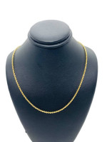 14K Yellow Gold Rope Chain 5.4g/20' Length / 1.1mm