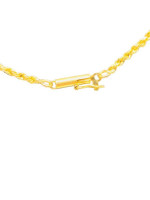 14K Yellow Gold Rope Chain 5.4g/20' Length / 1.1mm